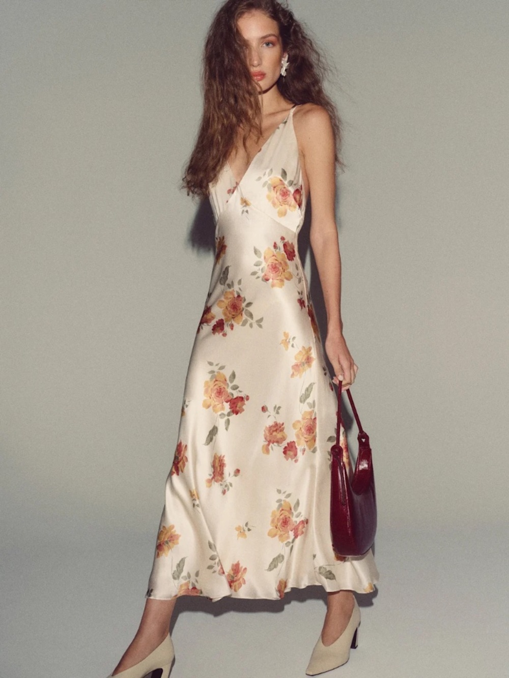 Reformation Anaya Silk Dress